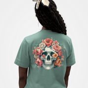 Floral Skull Oversized T-shirt