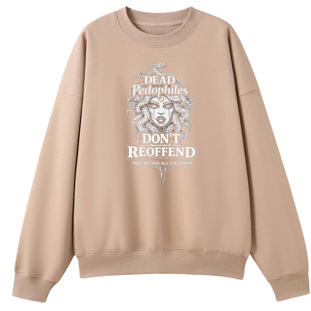 Dead Pedophiles Dont Reoffend Oversized Crew Neck