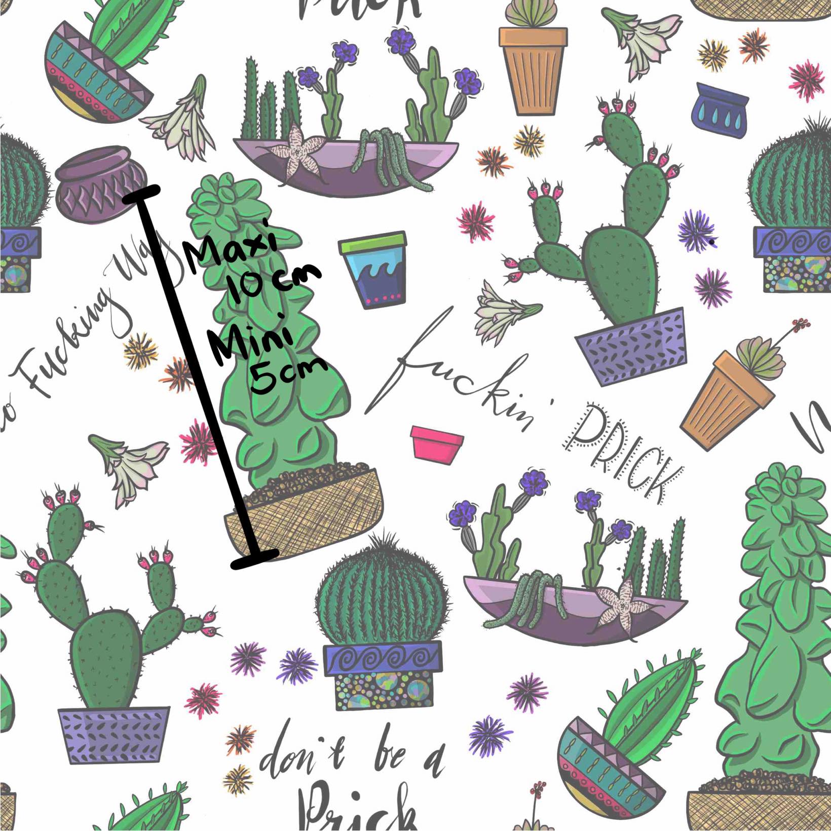 Don't be a prick Fabric