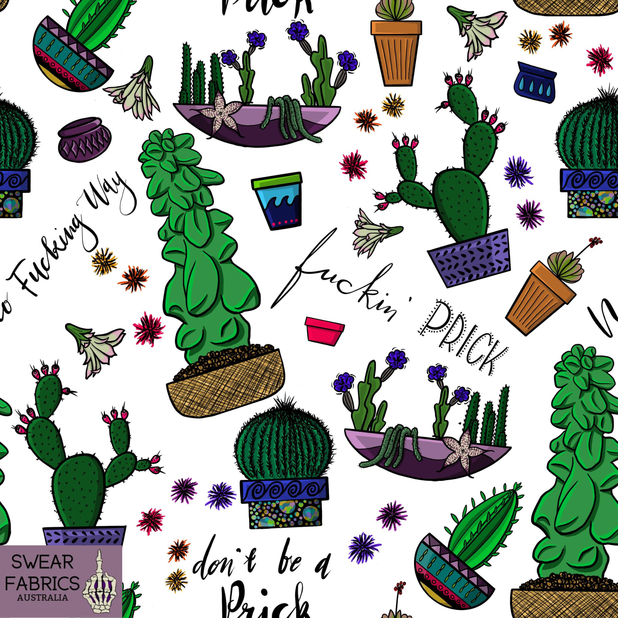 Don't be a prick Fabric