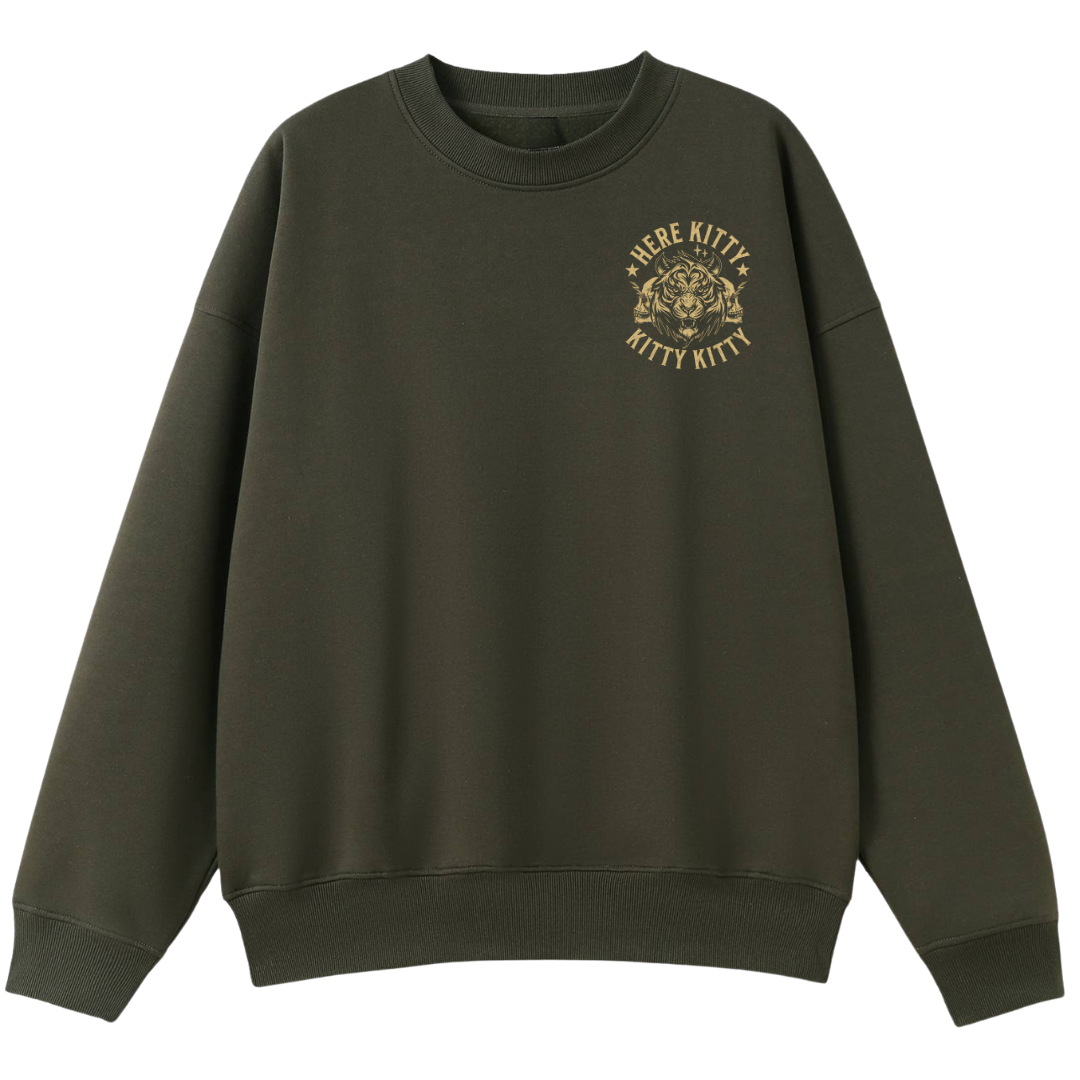 Army Green oversized sweat shirt 