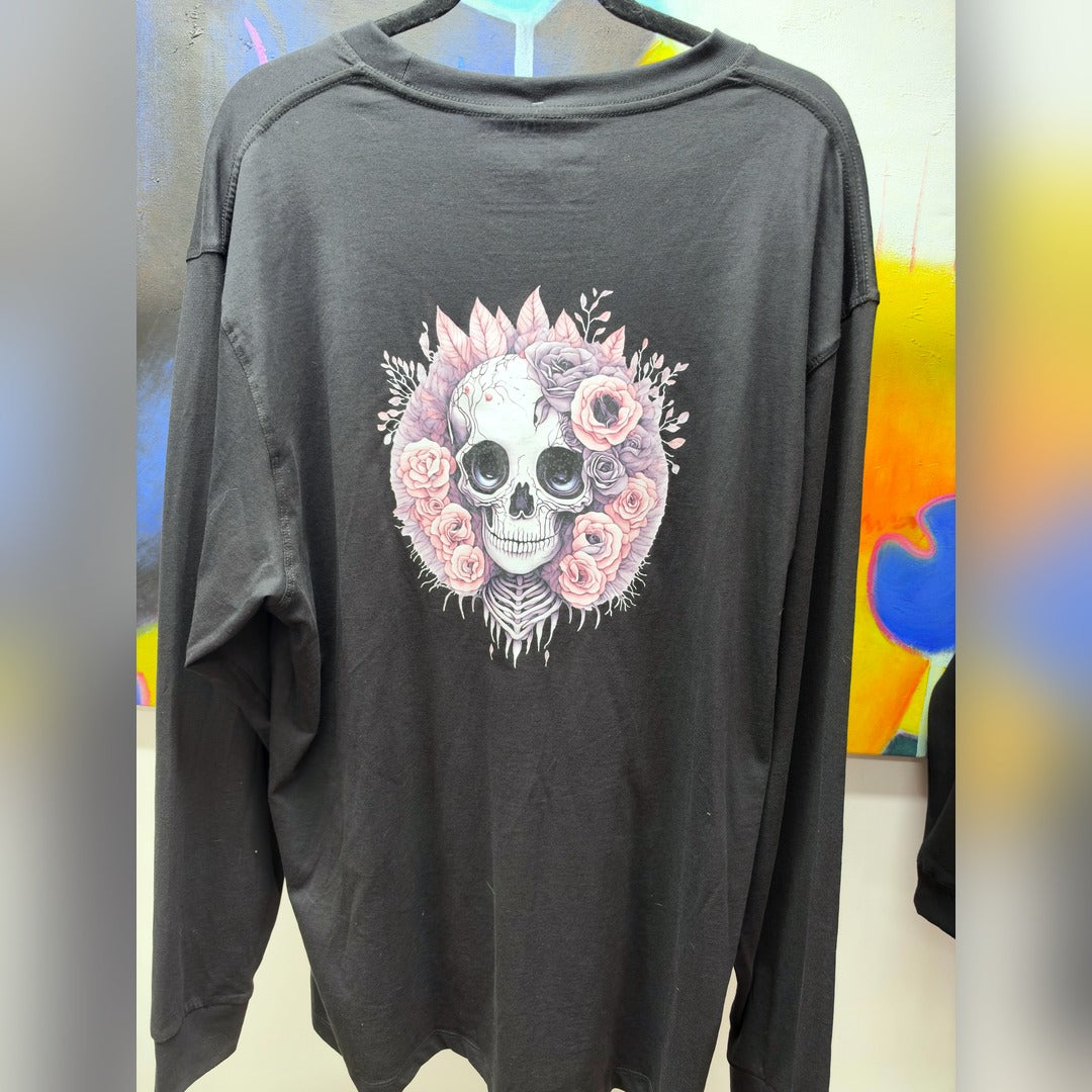 -Fuck Up- Roses & Bones Long Sleeve Tee XXL (18)