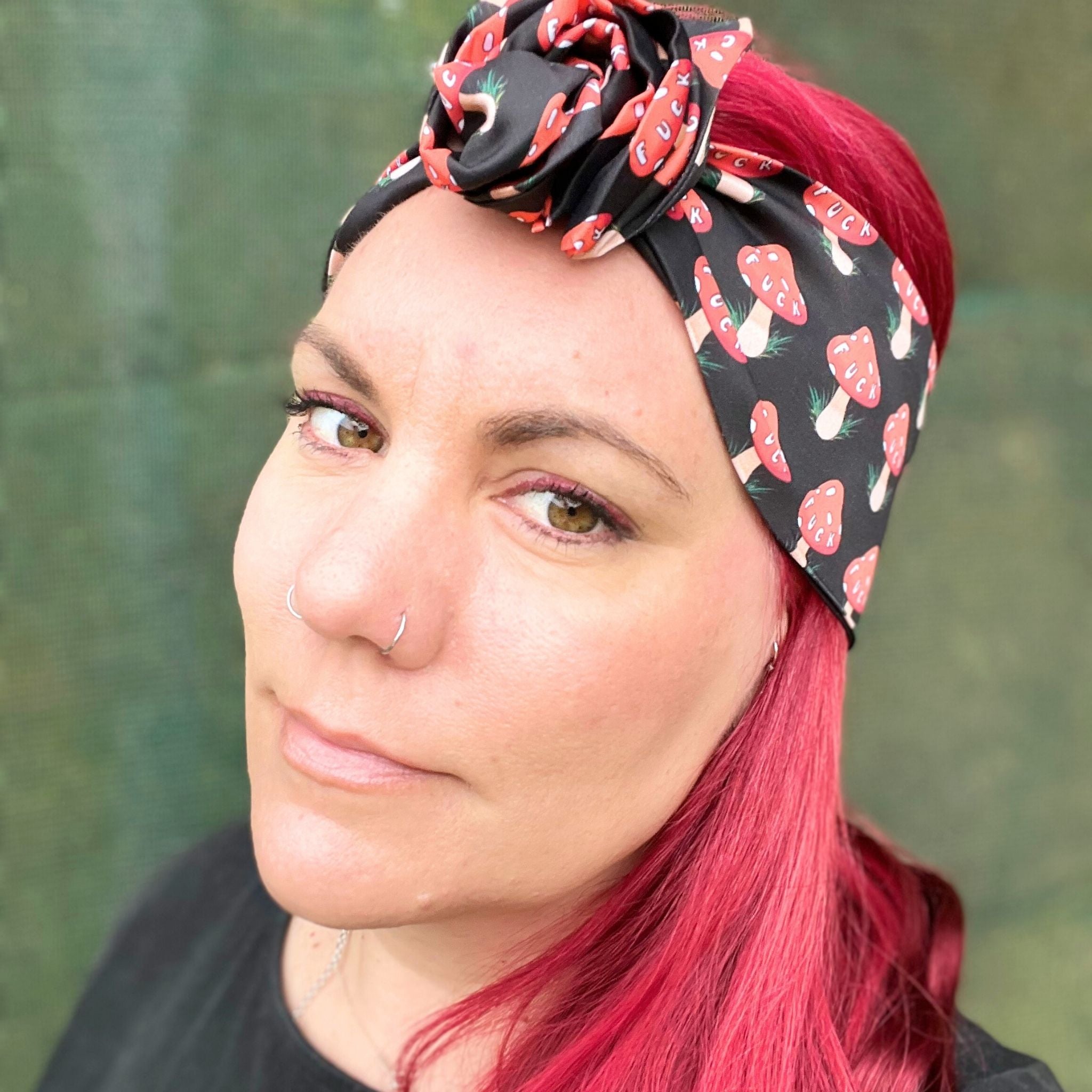 Cloth headband with wire inside