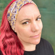 Mustard Floral Twist Headband
