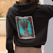 Sage Oversized Black Zip Up Hoodie