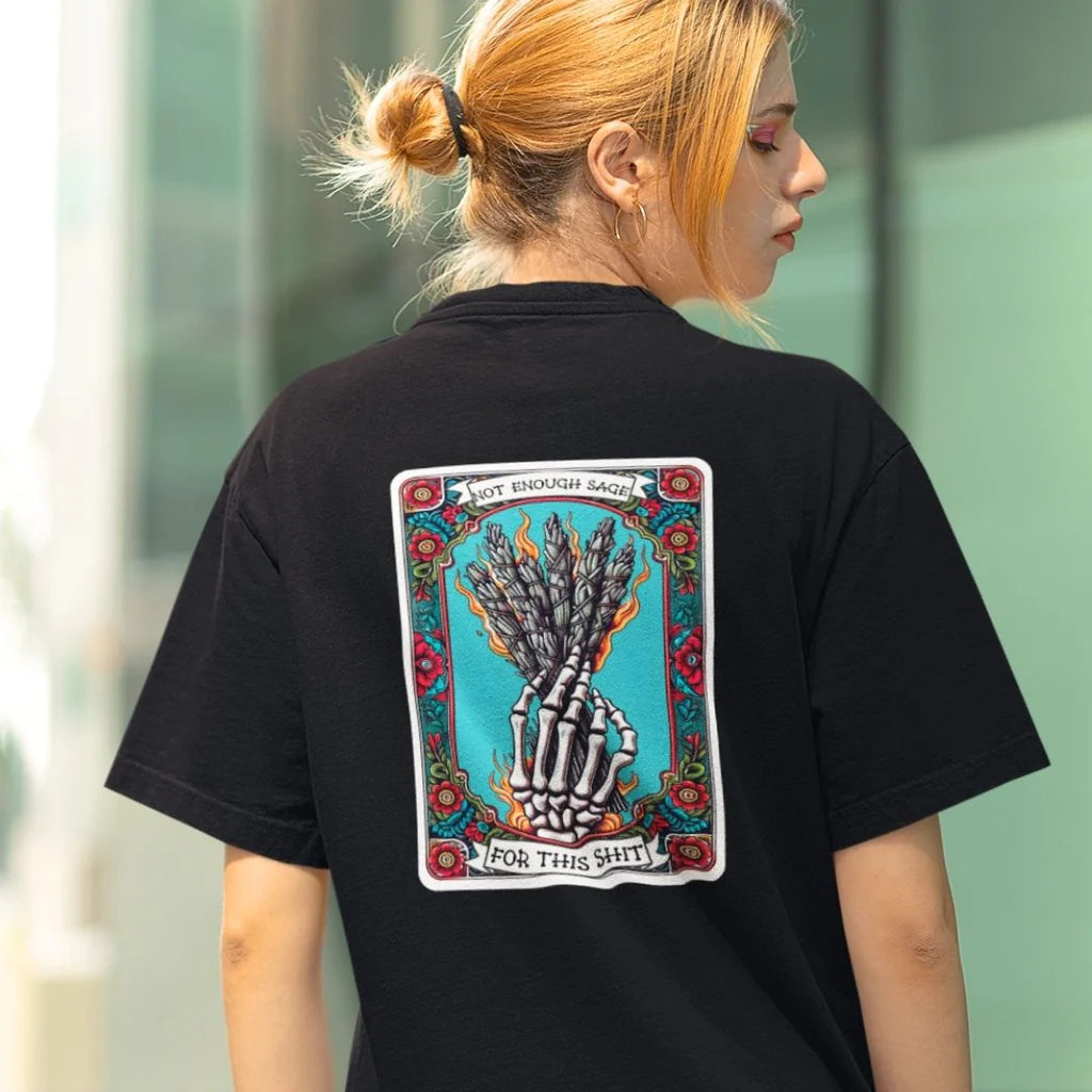 Sage V Neck Oversized T-shirt