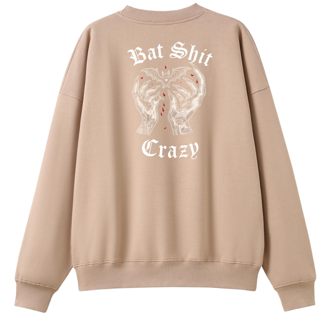 Bat Shit Crazy Oversized Crew Neck