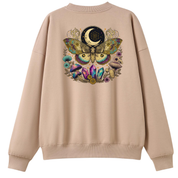 Crystal Moth Oversized Crew Neck