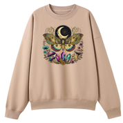 Crystal Moth Oversized Crew Neck