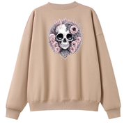 Roses and Bones Oversized Crew Neck