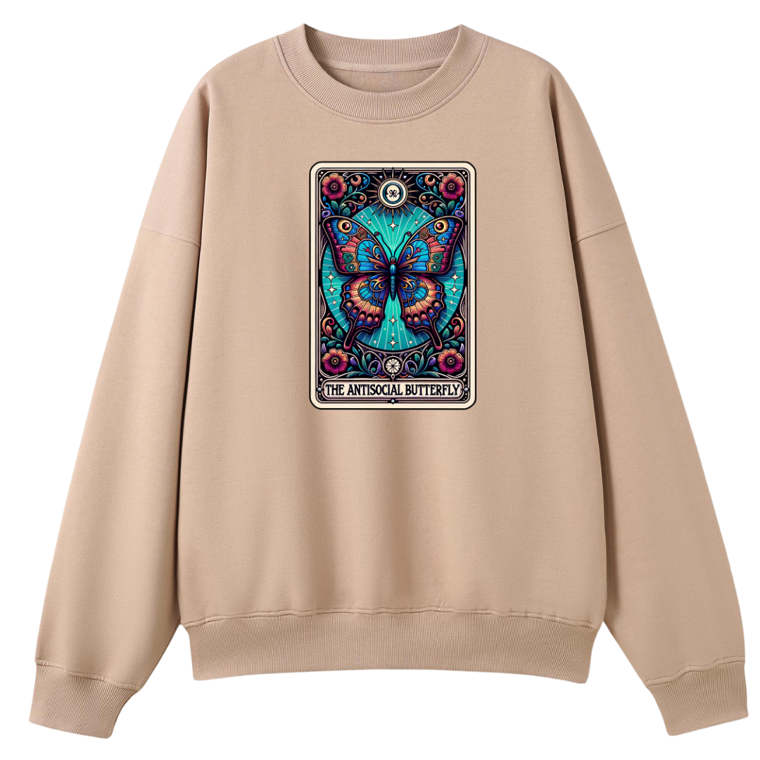 Antisocial Butterfly Tarot Oversized Crew Neck