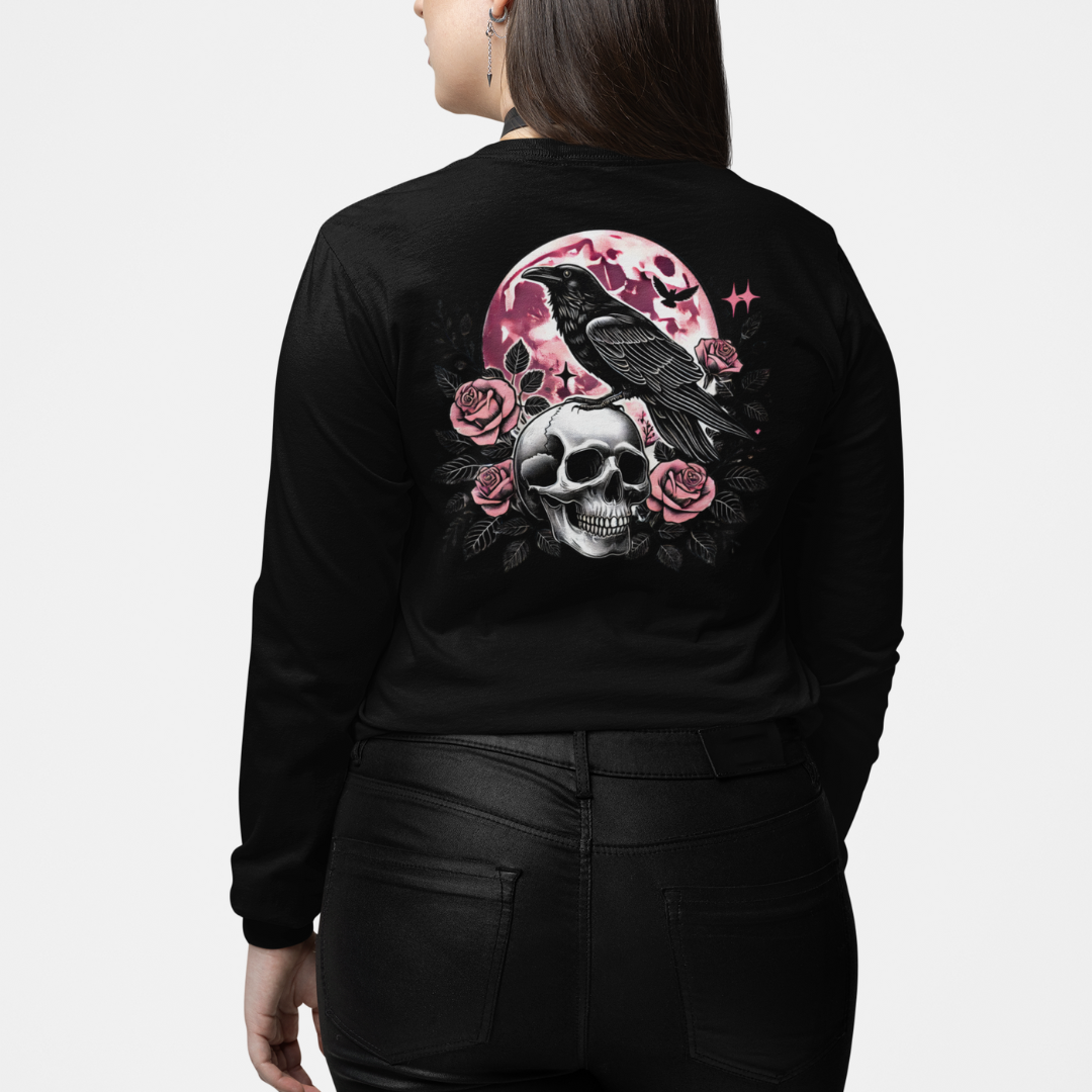 Raven of Death Long Sleeve Tee | Plus size graphic tee (sizes 10–40 ...