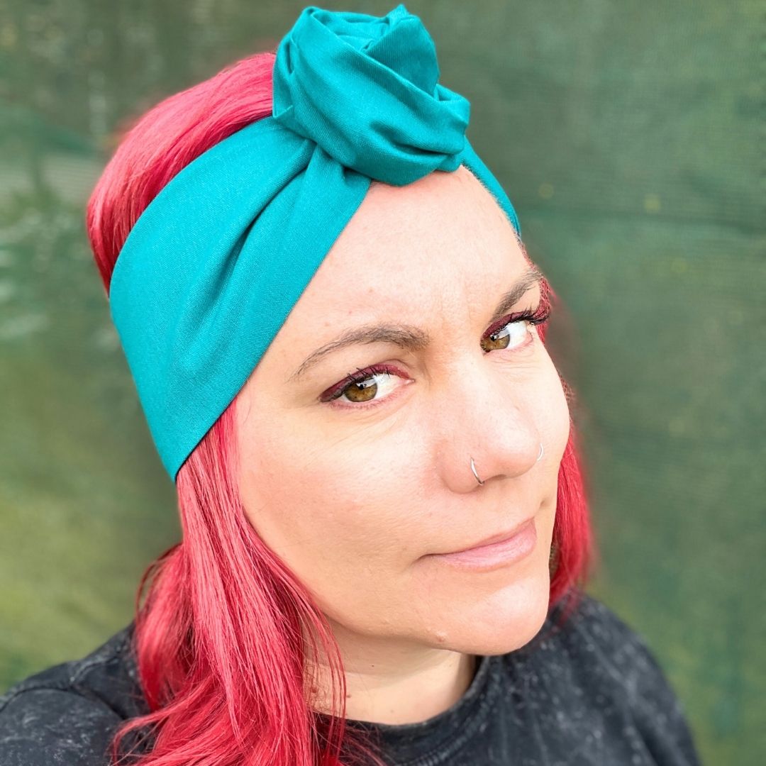 Turquoise Wire Headwrap