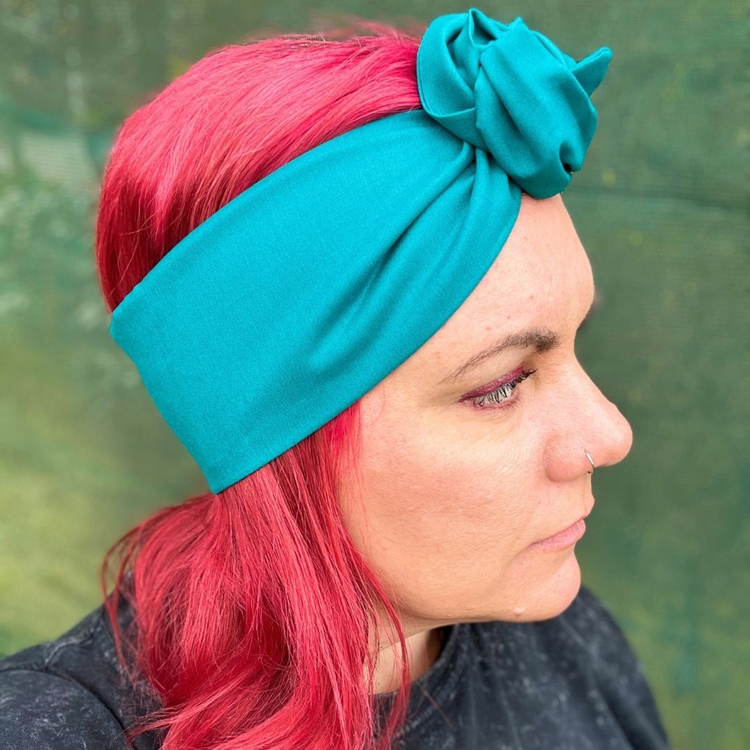 Turquoise Wire Headwrap