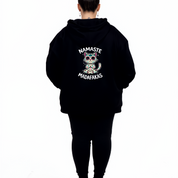 Namaste oversized black hoodie women's plus size streetwear Australia sizes 10-40 Bae Bands