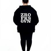 Zero Fucks oversized black hoodie women's plus size streetwear Australia sizes 10-40 Bae Bands