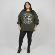 There It Goes My Last Flying Fck Oversized Crew Neck
