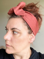 Rust Coloured Boho Wire Headband - Bae Bands Australia Twist Bow Wire Headband allows for your headband to stay in place all day with no headaches,