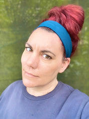 Blue Boho Wire Headband - Bae Bands Australia Twist Bow Wire Headband allows for your headband to stay in place all day with no headaches,