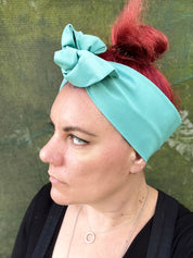 Cambridge Green Boho Wire Headband - Bae Bands Australia Twist Bow Wire Headband allows for your headband to stay in place all day with no headaches,