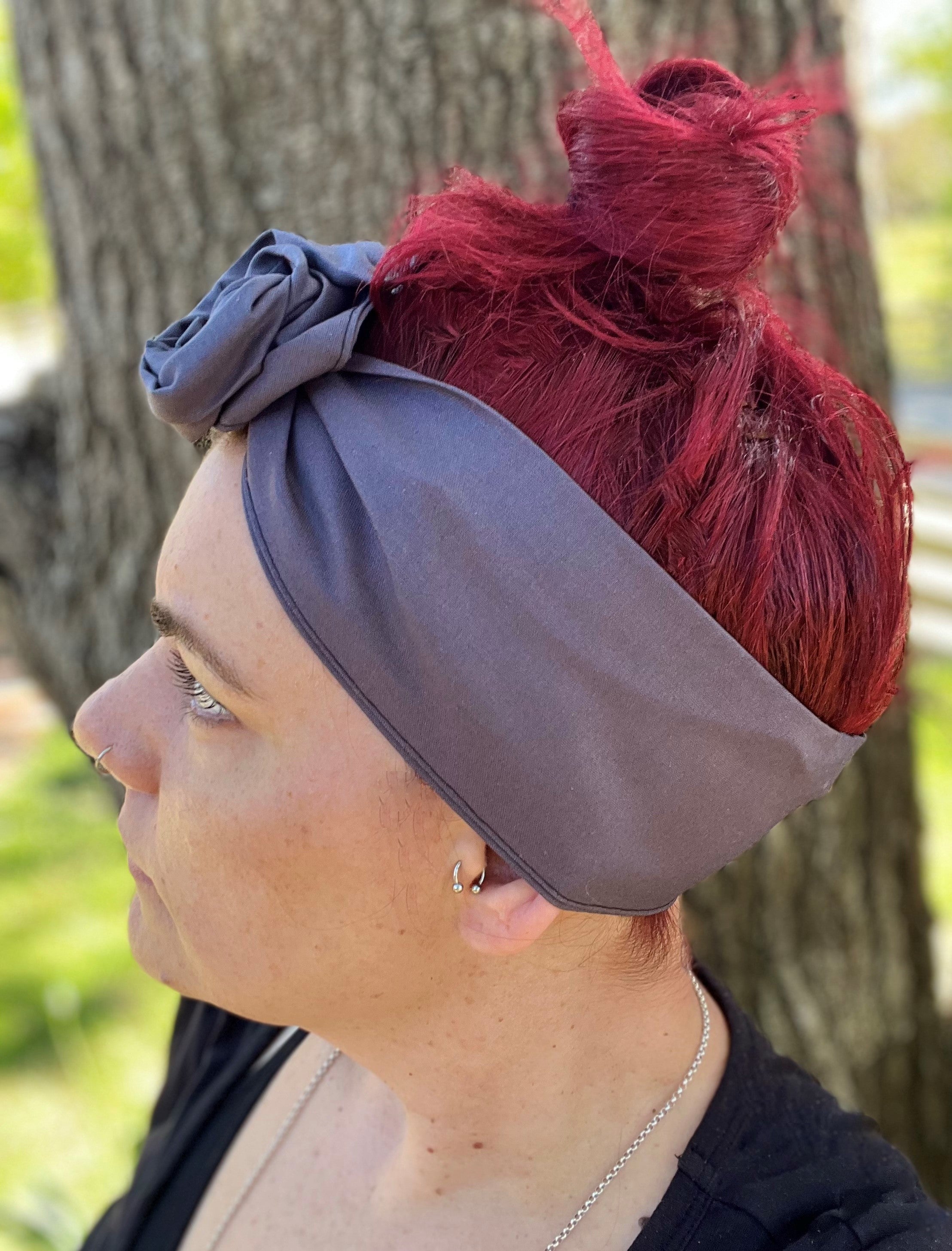 Dark Grey Wire Headband - Bae Bands Australia Twist Bow Wire Headband allows for your headband to stay in place all day with no headaches,