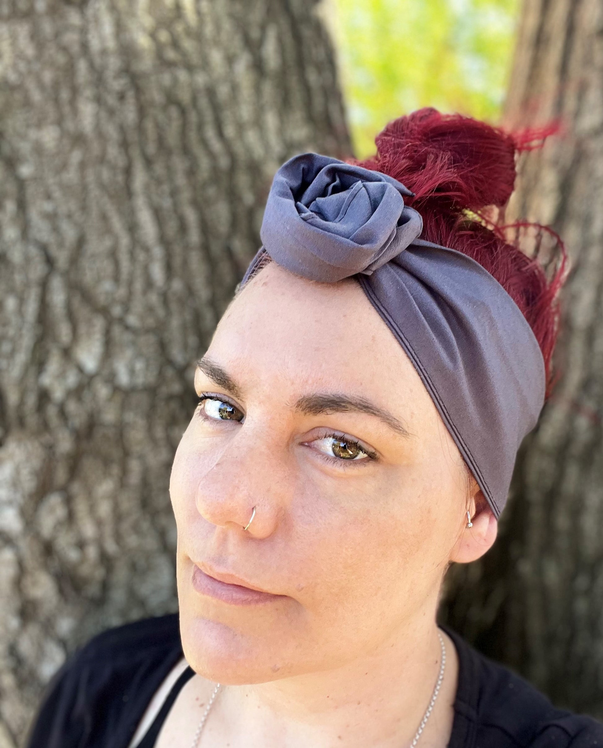Dark Grey Wire Headband - Bae Bands Australia Twist Bow Wire Headband allows for your headband to stay in place all day with no headaches,