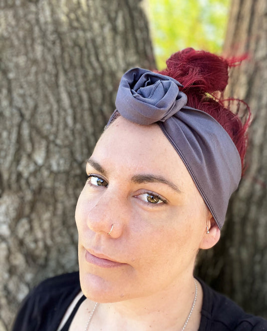 Dark Grey Wire Headband - Bae Bands Australia Twist Bow Wire Headband allows for your headband to stay in place all day with no headaches,