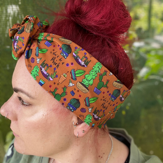 F**king P*ick on Terracotta Wired Head Wrap