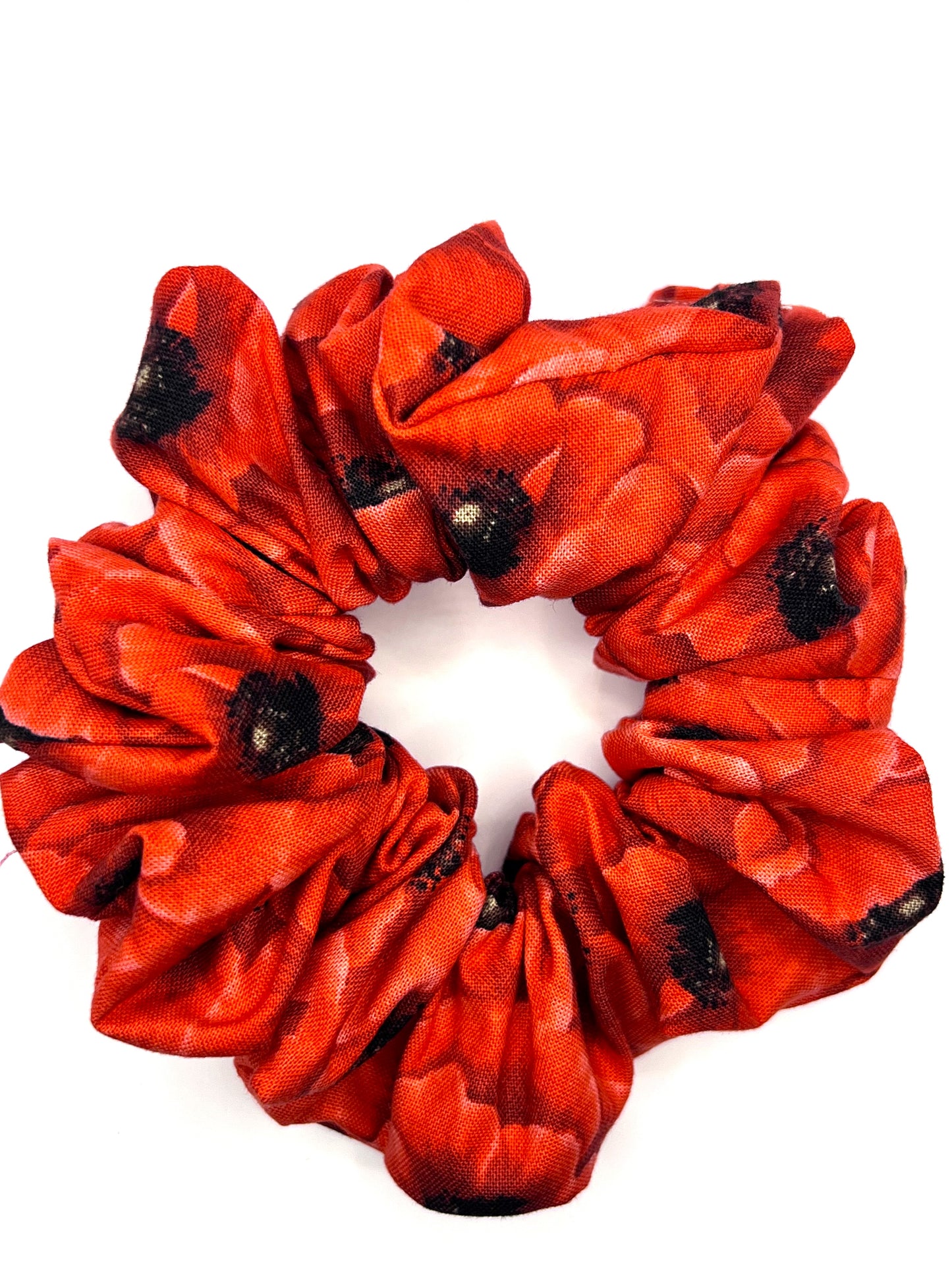 Red Poppy Scrunchie