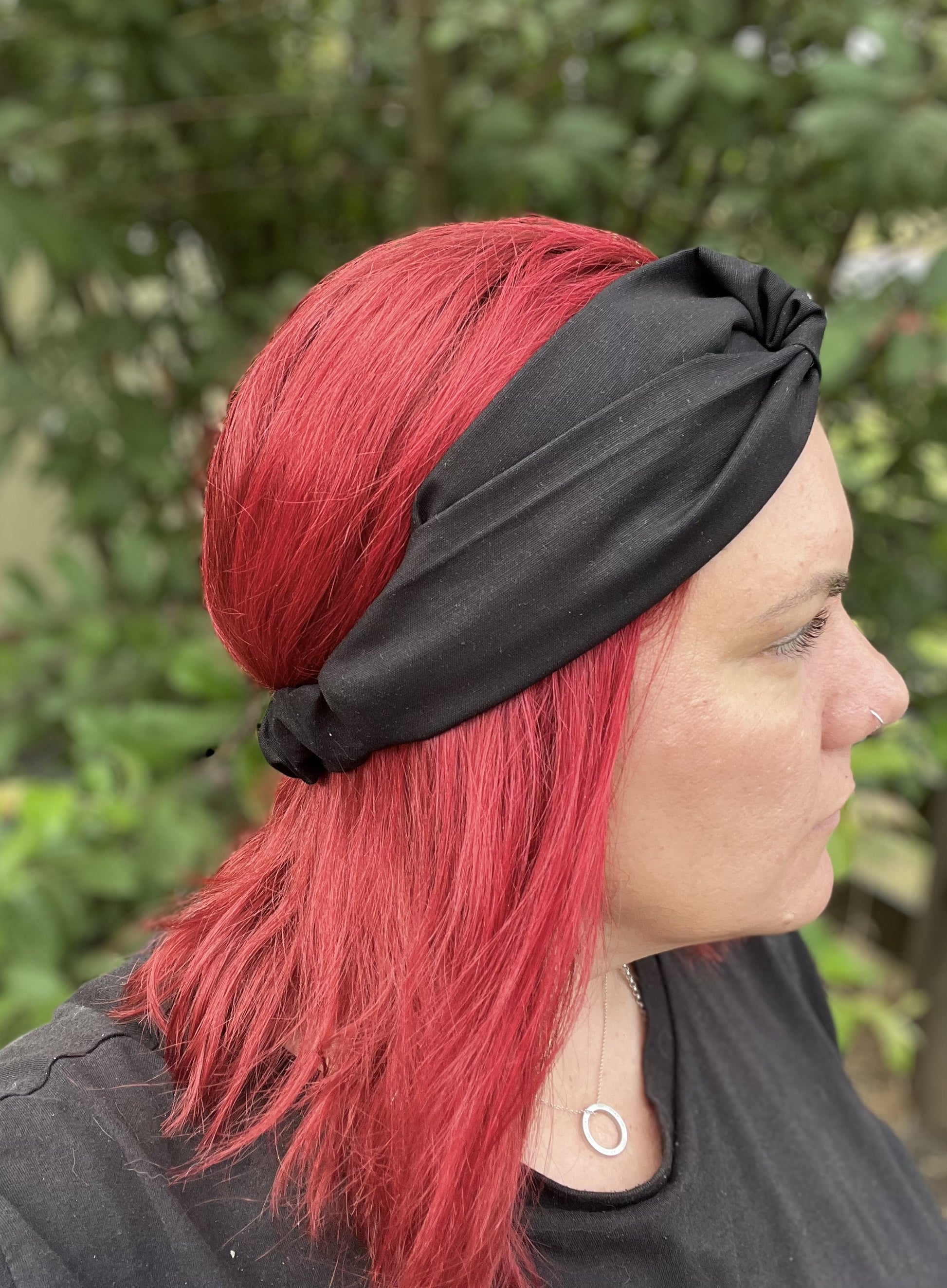 Black Twist Headband with Elastic Bae Bands Australia