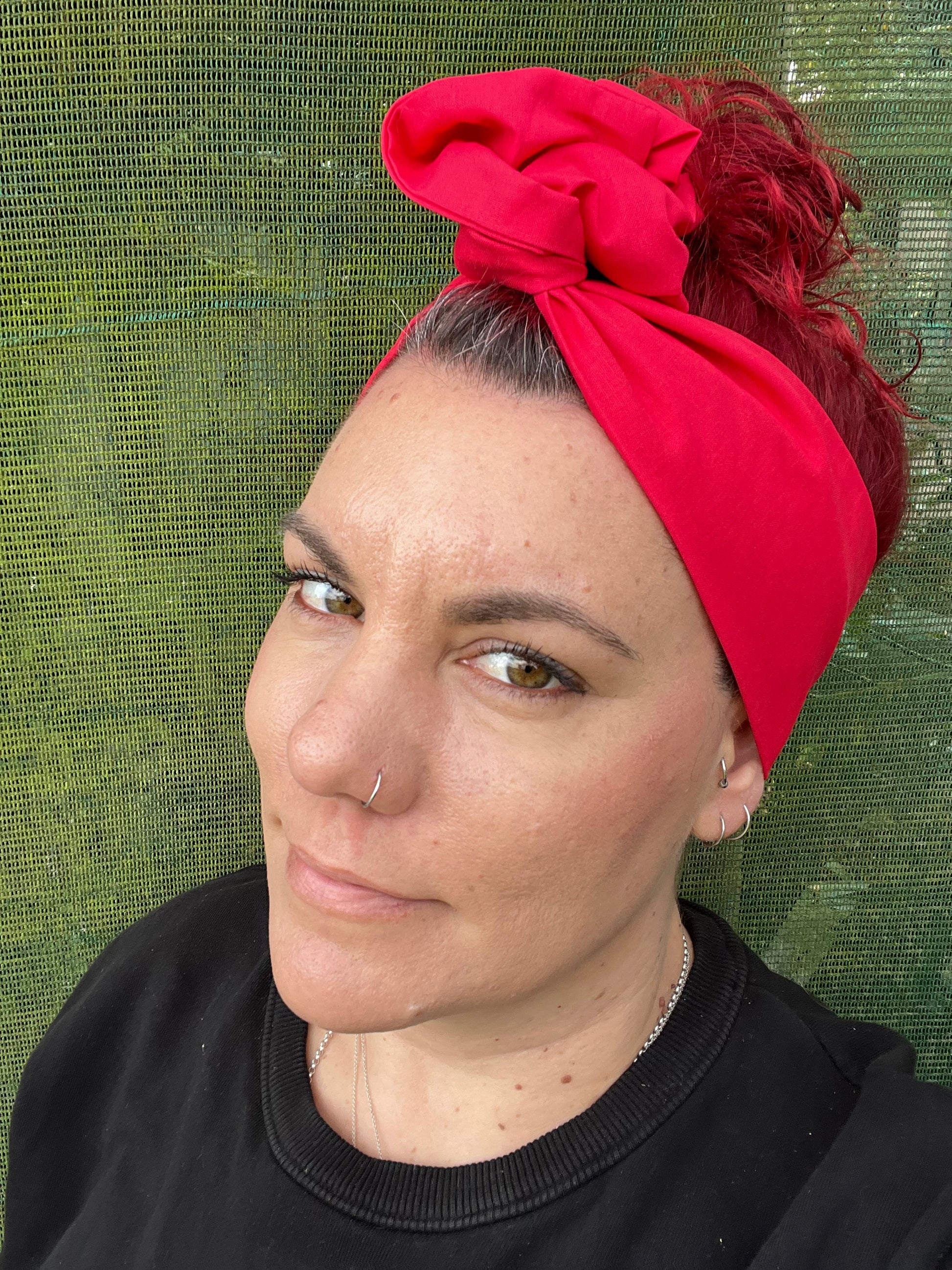 Oriental Red Boho Wire Headband - Bae Bands Australia Twist Bow Wire Headband allows for your headband to stay in place all day with no headaches,