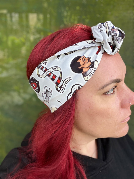 Old School Tattoo Boho Wire Headband - Bae Bands Australia Twist Bow Wire Headband allows for your headband to stay in place all day with no headaches,
