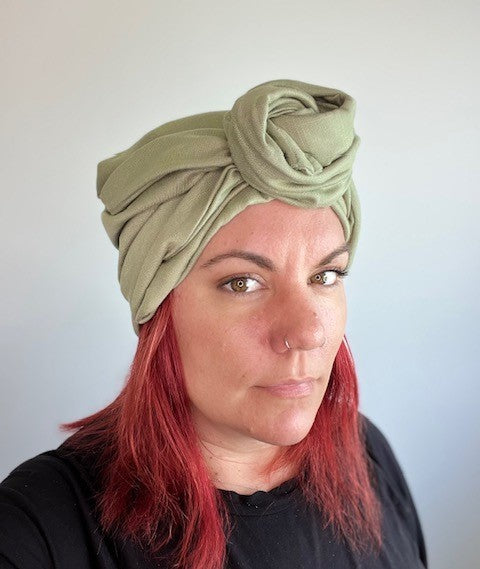 Olive Wire Head wrap | Turban