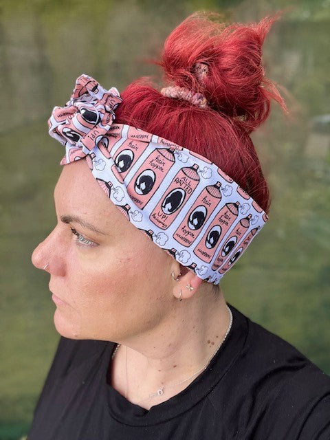 Peach Hairspray bottle - Wired Headwrap