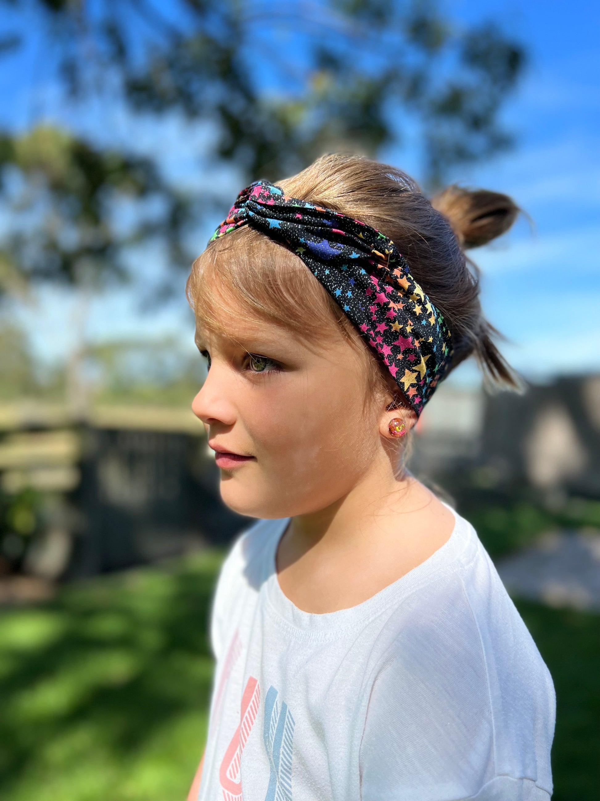 Sparkle Star- Bae Kids Boho Wire Headband - Bae Bands Australia Twist Bow Wire Headband allows for your headband to stay in place all day with no headaches,