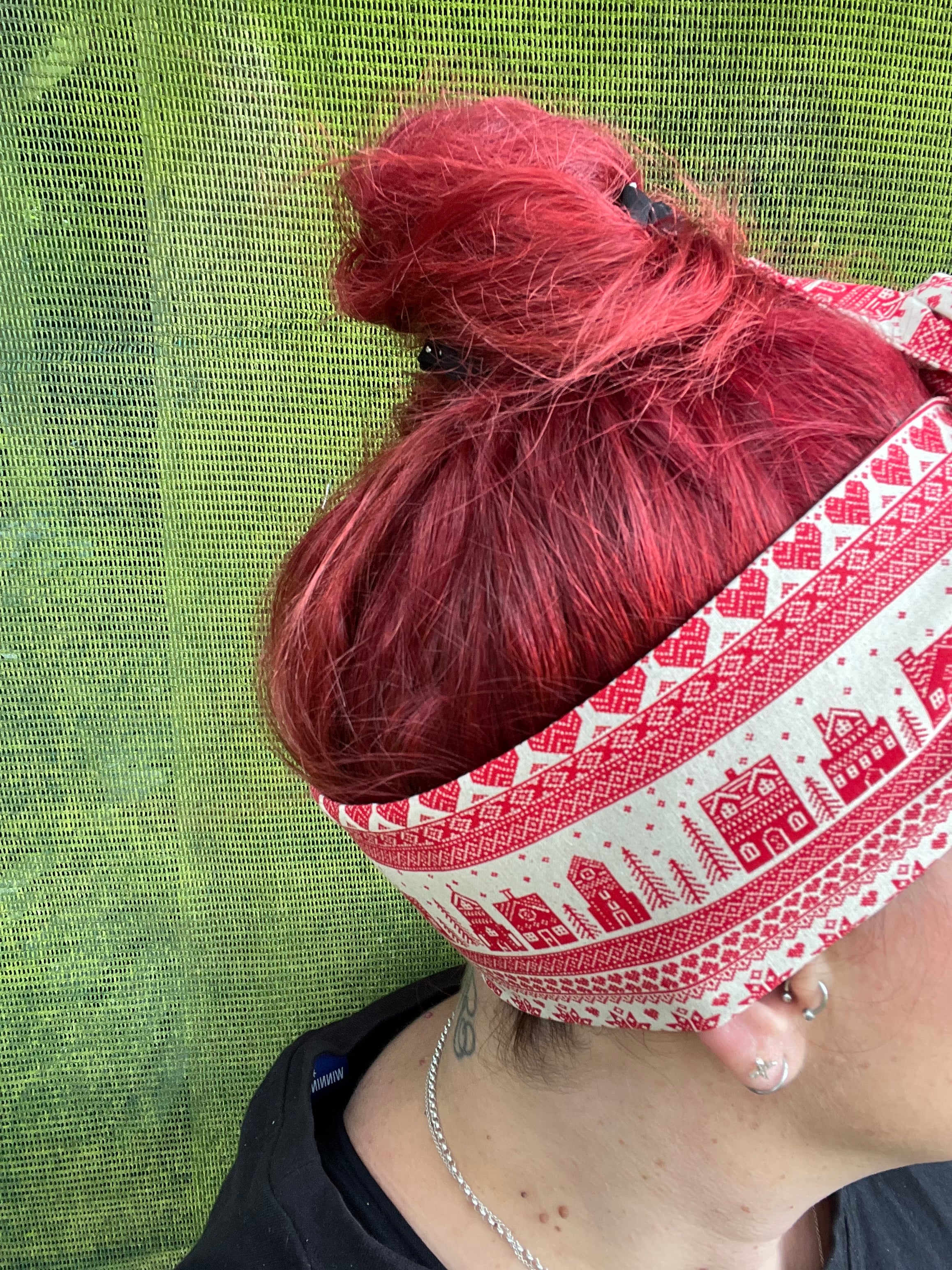 Xmas Ugly Sweater Wired Head Wrap