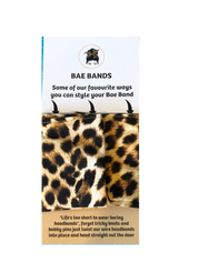 True Leopard Print Boho Wire Headband - Bae Bands Australia Twist Bow Wire Headband allows for your headband to stay in place all day with no headaches,