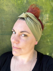 Army Green Boho Wire Headband - Bae Bands Australia Twist Bow Wire Headband allows for your headband to stay in place all day with no headaches,