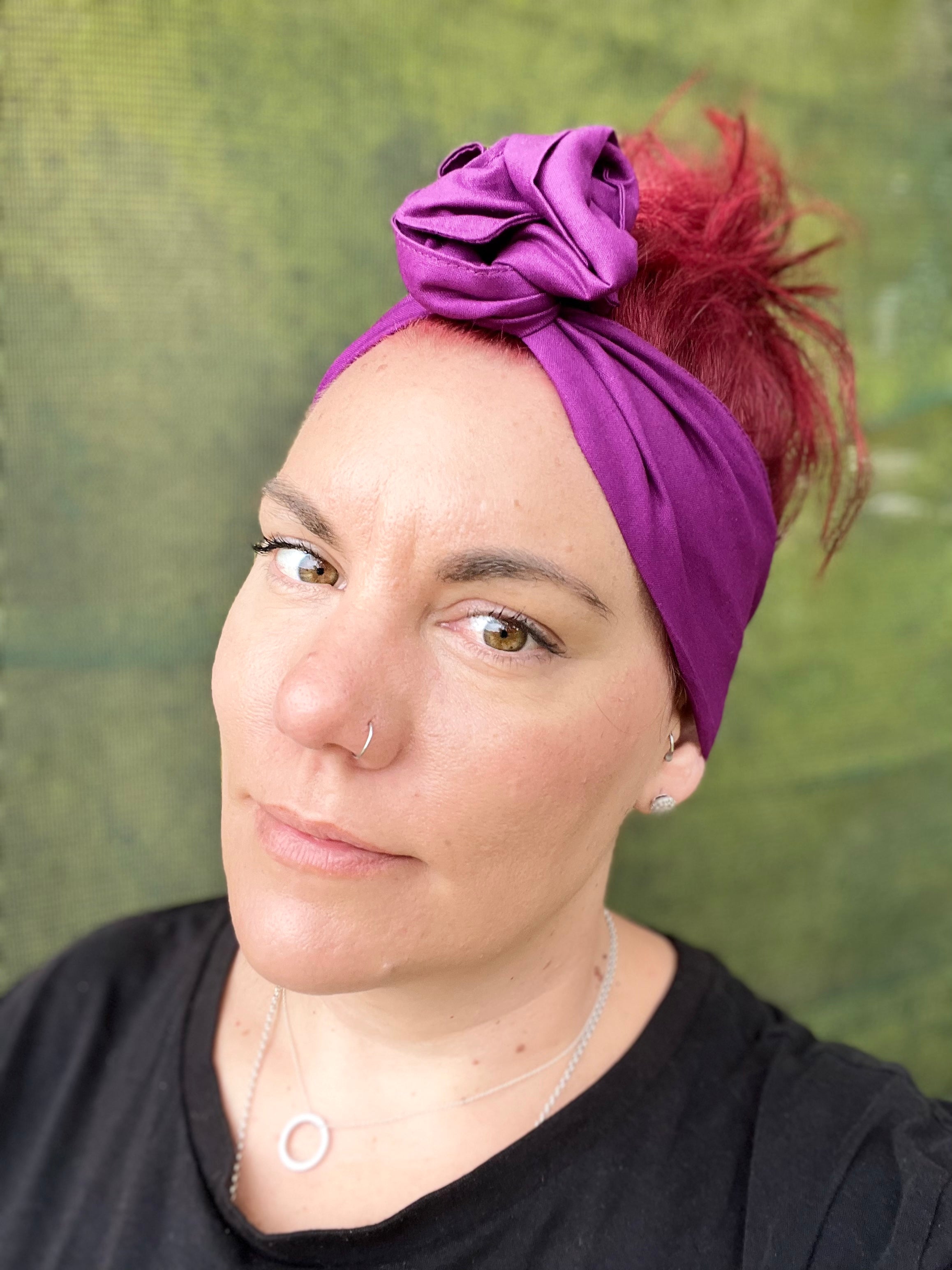 Deep Purple Boho Wire Headband - Bae Bands Australia Twist Bow Wire Headband allows for your headband to stay in place all day with no headaches,