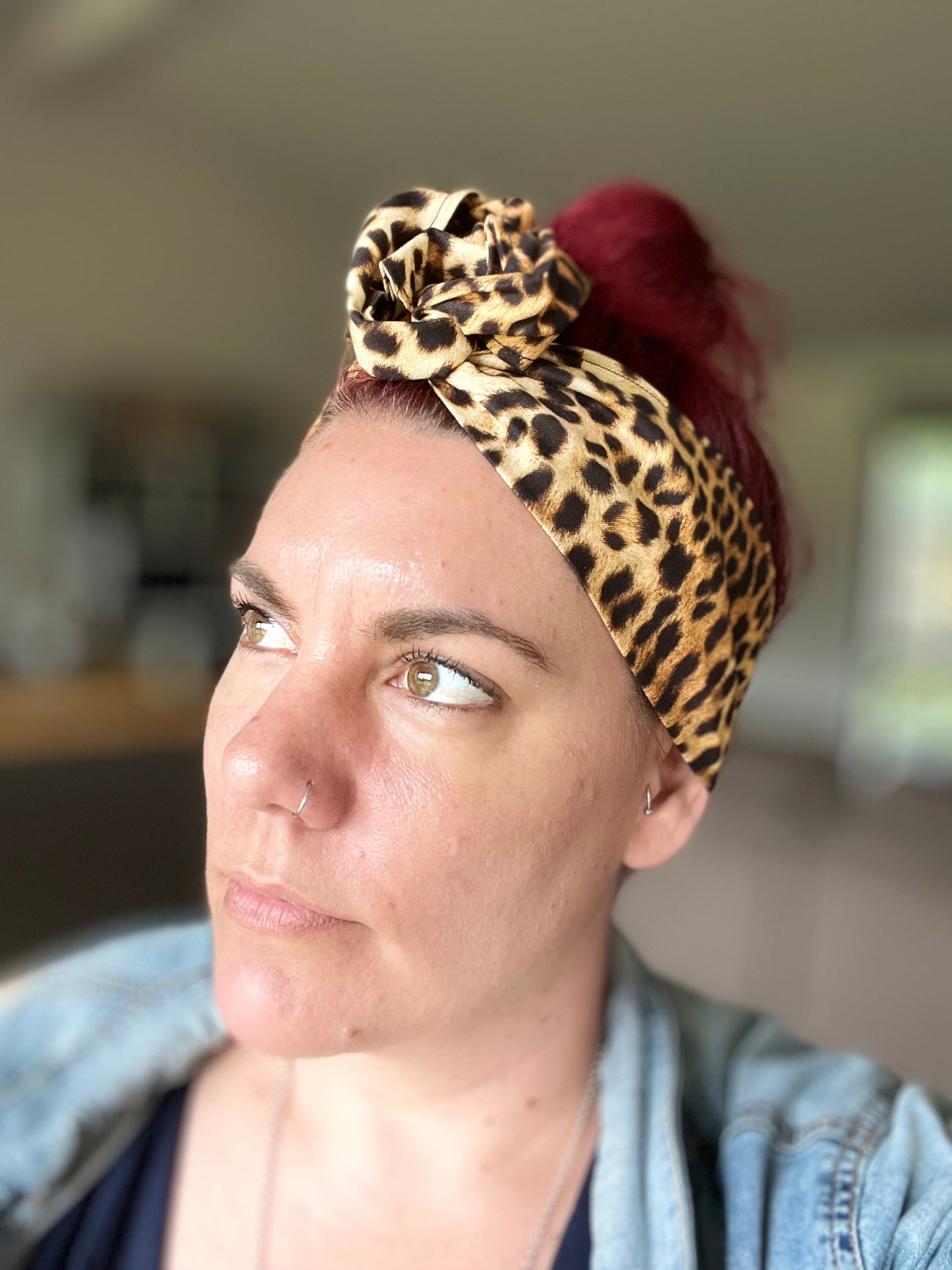 True Leopard Print Boho Wire Headband - Bae Bands Australia Twist Bow Wire Headband allows for your headband to stay in place all day with no headaches,